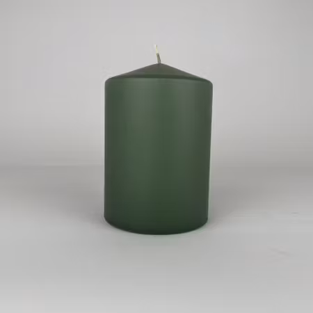 Blockljus - Antikgrön - Ø7.5X11 cm - 42h