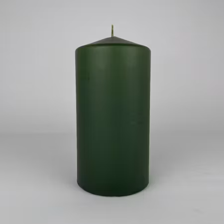 Blockljus - Mossgrön - Ø7.5X15 cm - 80h