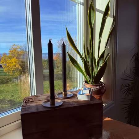 Kronljus - Svart - 28 cm - 10h