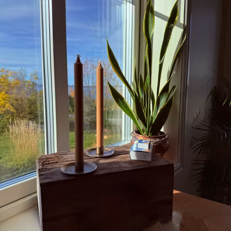 Kronljus - Beige - 28 cm - 10h