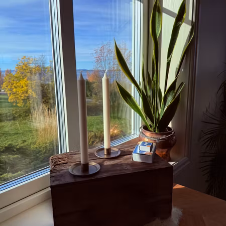 Kronljus - Elfenben - 28 cm - 10h