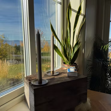 Kronljus - Ljusgrå - 28 cm - 10h