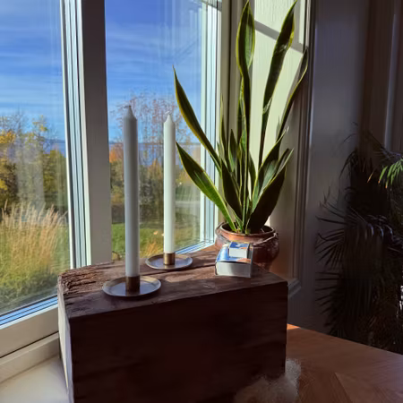 Kronljus - Vit - 28 cm - 10h