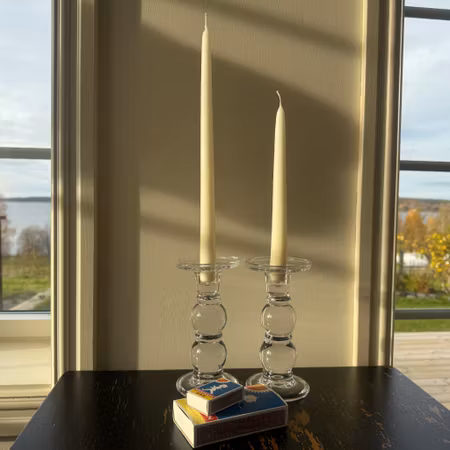 Antikljus - Elfenben - 35 cm - 10h