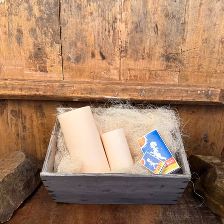 Blockljus Lyx - Elfenben - Ø9.6X20 cm - 120h