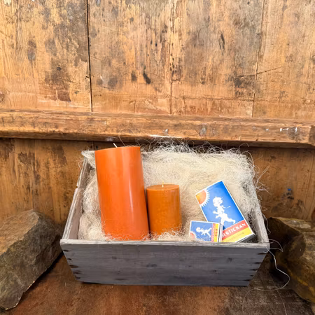 Blockljus Lyx - Pumpa - Ø7X11 cm - 46h