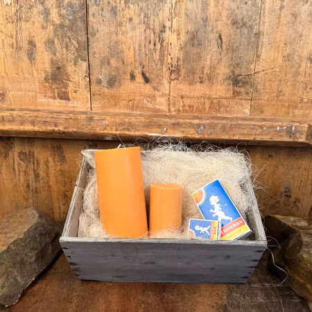 Blockljus Lyx - Cheddar - Ø7X11 cm - 46h