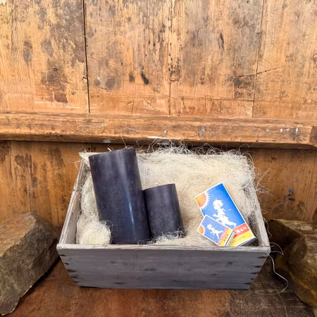 Blockljus Lyx - Svart - Ø7X11 cm - 46h