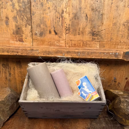 Blockljus Lyx - Ljusgrå - Ø7X15 cm - 50h