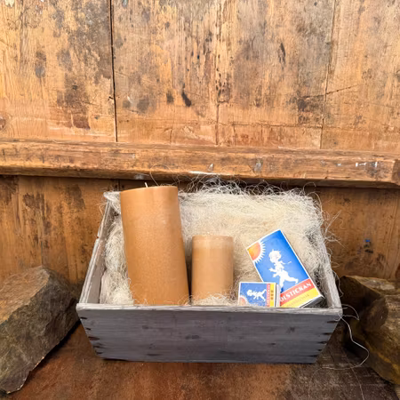 Blockljus Lyx - Toffé - Ø7X11 cm - 46h