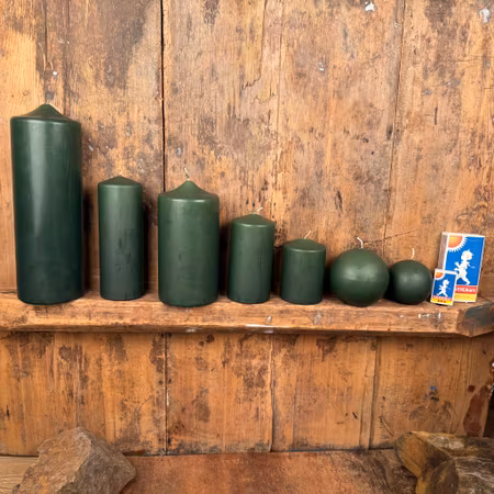 Klotljus - Mossgrön - Ø10 cm - 45h