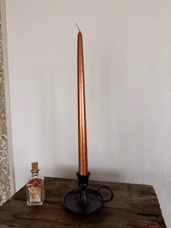 Antikljus - Koppar - 35 cm - 12h