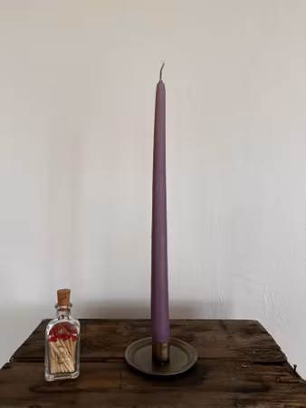 Antikljus - Ljungrosa - 35 cm - 10h