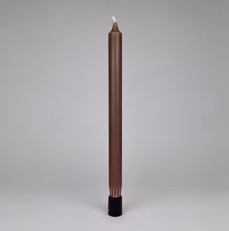 Kronljus - Mörk lin - 28 cm - 10h