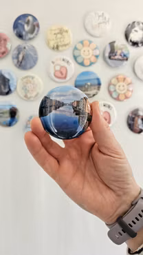 Personlige Magnetbuttons, 9-pakning