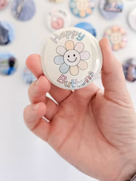 Magnetbuttons, HappyButtons Smiley