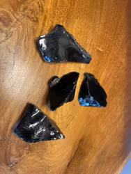 Obsidian råa bitar