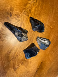 Obsidian råa bitar