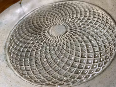 Rökelse och Kristallnätsfat i ett, Torus , handgjort