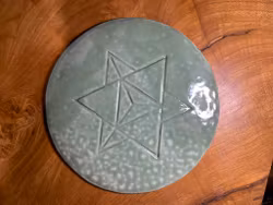 Kristallnätsfat Merkaba handgjort