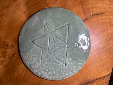 Kristallnätsfat Merkaba handgjort