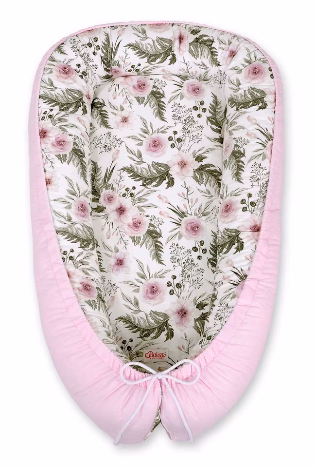 Babynest- Rosa blommor