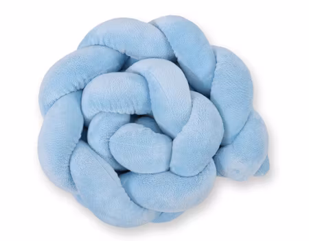 Flätat spjälskydd minky 180cm - blue