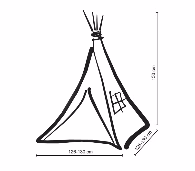 Lektält- Chevron -grön-blå
