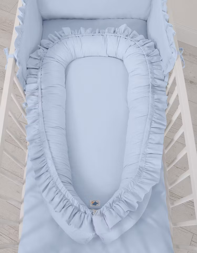 Babynest volang -Baby blå