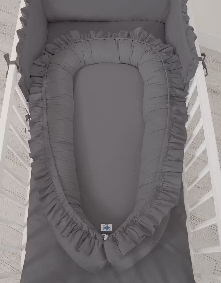 Babynest volang- Antracitgrå