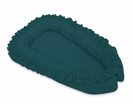 Babynest volang- Buteljgrön