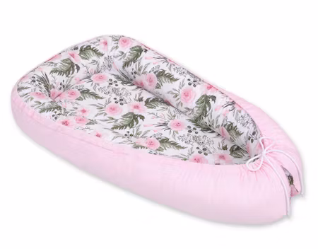 Babynest- Rosa blommor