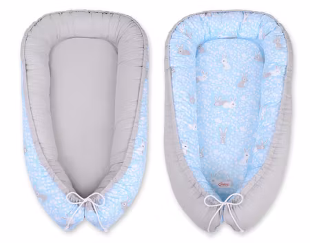 Babynest-blå -grå kaniner