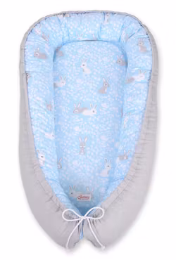 Babynest-blå -grå kaniner