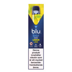 Blu Bar Vape - Lemon Lime 20mg engångsvape (1000 Puffs) - 10 pack