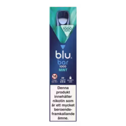 Blu Bar Vape - Mint Ice 20mg engångsvape (1000 Puffs) - 10 pack