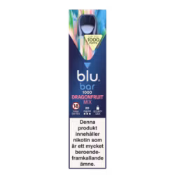 Blu Bar Vape - Dragonfruit Mix 20mg engångsvape (1000 Puffs) - 10 pack