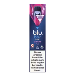 Blu Bar Vape - Grape Ice 20mg engångsvape (1000 Puffs) - 10 pack