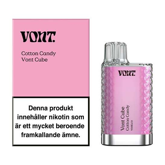 Vont Cube Cotton Candy 20mg - 10 pack