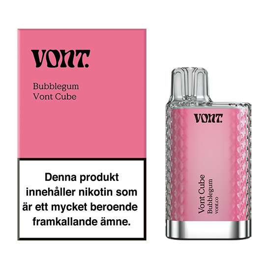 Vont Cube Bubblegum 20mg - 10 pack