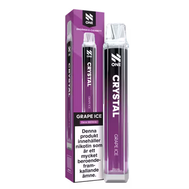 N One Crystal Vape Druvor - Grape Ice 20mg
