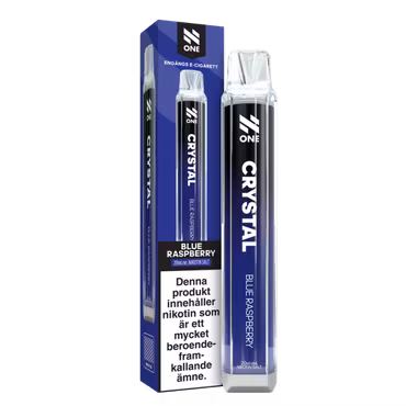 N One Crystal Vape Blå Hallon - Blue Raspberry 20mg