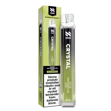 N One Crystal Vape Vattenmelon & Kiwi - Sour Watermelon Kiwi 20mg