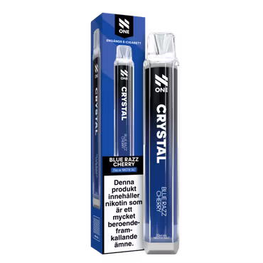 N One Crystal Vape Blå Hallon & Körsbär - Blue Razz Cherry 20mg