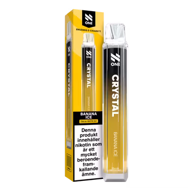 N One Crystal Vape Banan - Banana Ice 20mg