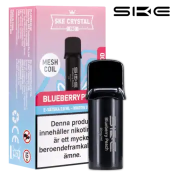 SKE Crystal Pro Max Pod – Blueberry Peach (20mg)