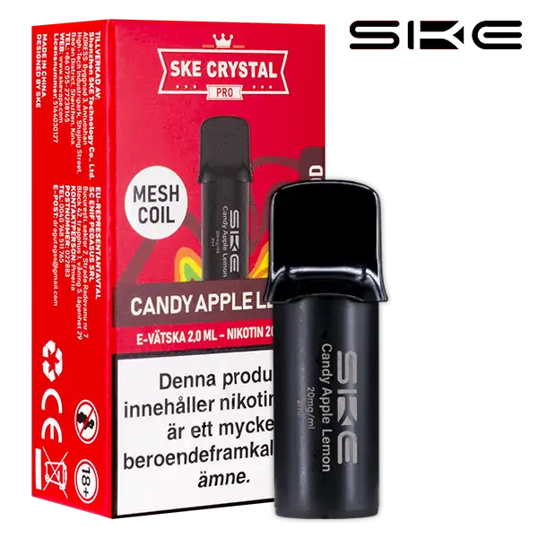 SKE Crystal Pro Max Pod – Candy Apple Lemon (20mg)