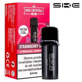 SKE Crystal Pro Max Pod – Strawberry Burst (20mg)