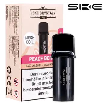 SKE Crystal Pro Max Pod – Peach Berry (20mg)