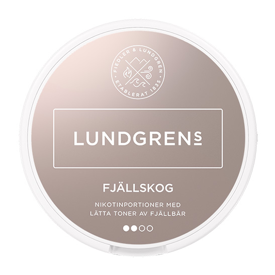 Lundgrens Fjällskog All White - Nikotinpåsar med smak av hjortron (8mg)